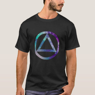 T-shirt Sober Recovery Service AA Logo Symbole Aquarelle
