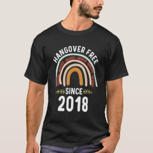 T-shirt Sobre depuis 2018 Félicitations pour la sobriété p