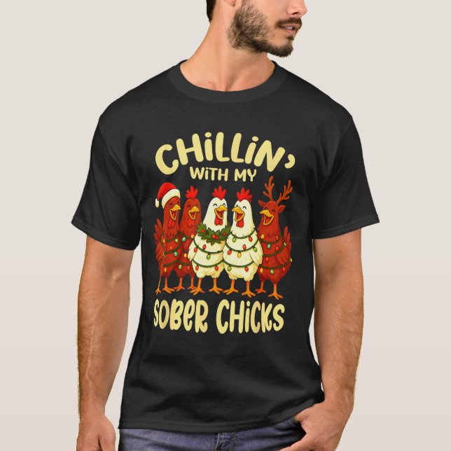 T-shirt Sobriety Anniversary Recovery Funny Sober Chicks  (Devant)