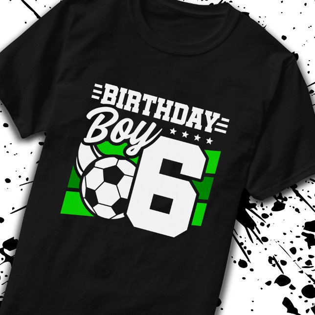 T-shirt Soccer Anniversaire - Enfant de 6 ans - 6e Anniver (Créateur téléchargé)