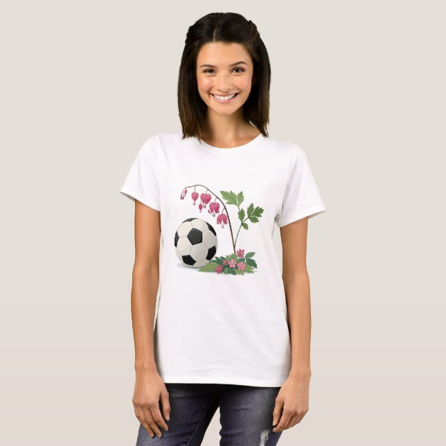 T-shirt Soccer Ball and Bleeding Heart (Devant entier)