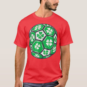 T-shirt Soccer Ball Irlande Shamrock Jour de la Saint Patr