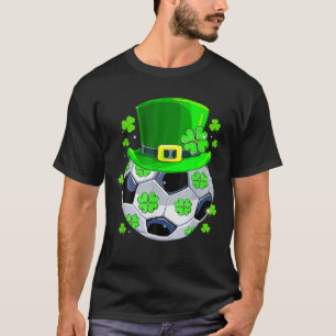 T-shirt Soccer Ball Shamrock Funny Irish St Patrick Day