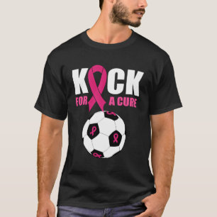 T-shirt Soccer Conscience du cancer du sein K Ribbon Kick