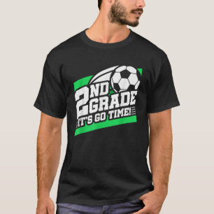 T-shirt Soccer de 2e année Retour à l'école Premier jour d