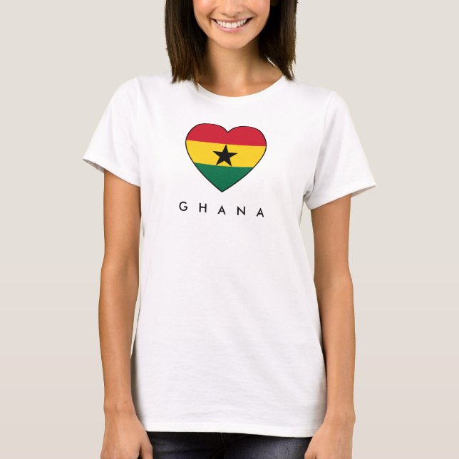 T-shirt Soccer de Ghana Heart super bien Shirt (Devant)