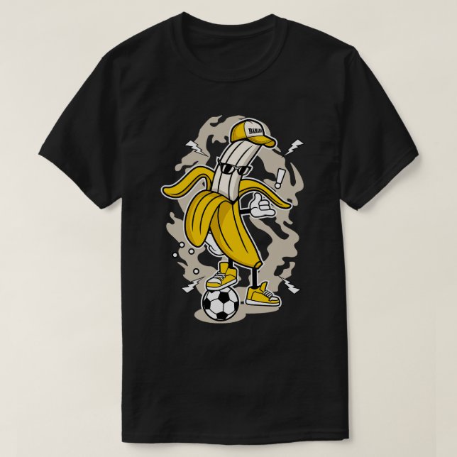 T-SHIRT SOCCER DE LA RUE BANANA (Design devant)