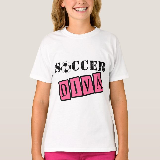 T-shirt Soccer Diva (Devant)