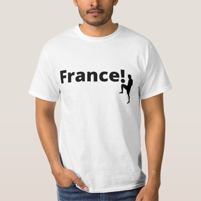 T-shirt Soccer France, personnalisable (Devant)
