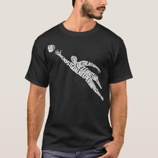 T-shirt Soccer Goalkeeper Typographie avec Goalkeeper Term