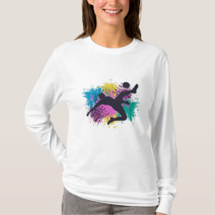T-shirt Soccer Grungy Couleur Splashes
