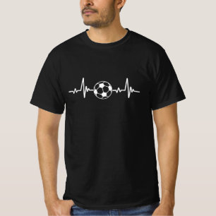 T-shirt Soccer Heartbeat for soccer enthusiasts