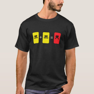 T-shirt Soccer Jaune Carte Rouge Arbitre Sport Drôle