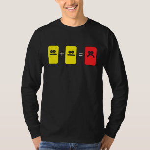 T-shirt Soccer Jaune Carte Rouge Arbitre Sport Drôle