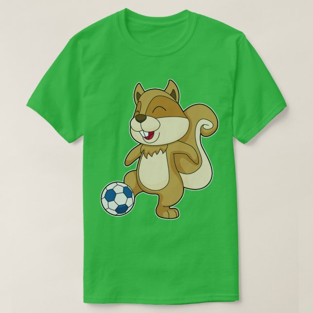 T-shirt Soccer joueur d'écureuil (Design devant)