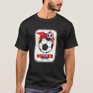 T-shirt Soccer Maman Bun Ball Fête des Mères 2022 Soccer M