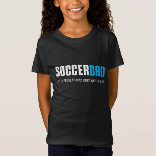T-Shirt Soccer Papa Drôle Mignonne Fête des pères Cadeau