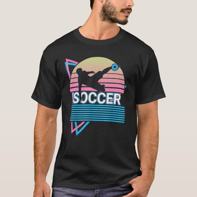 T-shirt Soccer Player Retro (Devant)