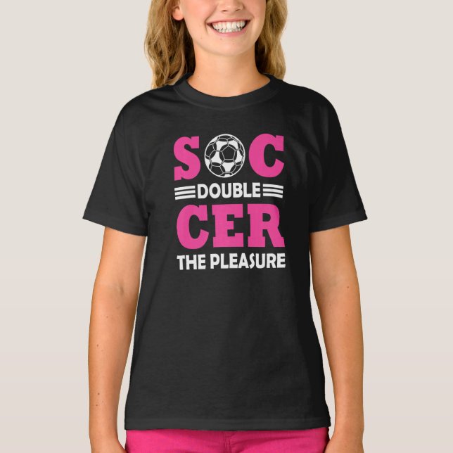 T-shirt Soccer Players Soccer Team Graphic Women Girls Soc (Devant)