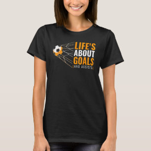 T-shirt Soccer pour garçons 'La vie à propos des objectifs