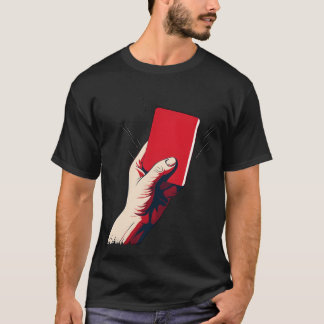 T-shirt Soccer Red Card girl