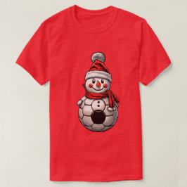 T-shirt Soccer Snowman Noël