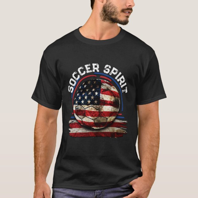 T-shirt Soccer Spirit USA, Soccer américain (Devant)