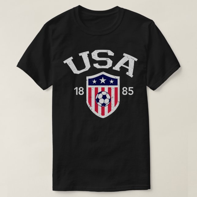 T-shirt Soccer vintage USA  (Design devant)