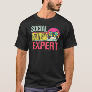 T-shirt Social Distances Expert Jeu Vidéo Vintage