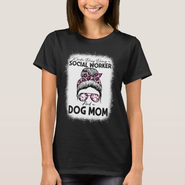 T-shirt Social Worker Chien Maman Social Worker Week Femme (Devant)