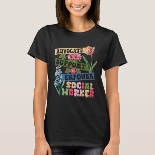 T-shirt Social Worker Social Work Mois Amour Soutien Super