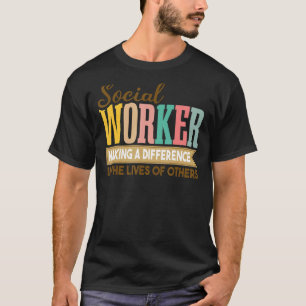 T-shirt Social Works Week Travailleur Social Faire Un Diff