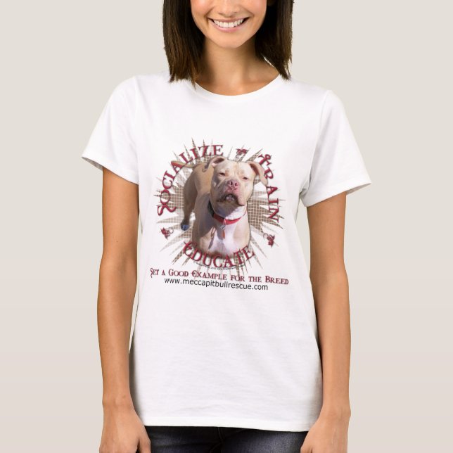 T-shirt Socialiser former Pitbull (Devant)