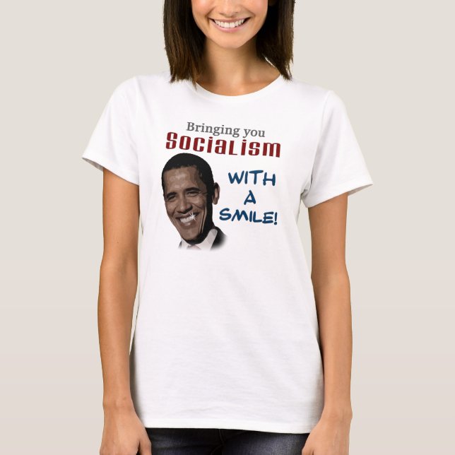 T-shirt Socialisme avec un sourire (Devant)