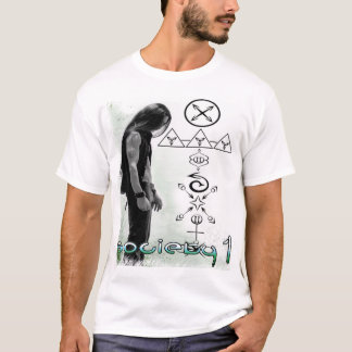 T-shirt Société 1 Matt Zane avec des symboles de cercle