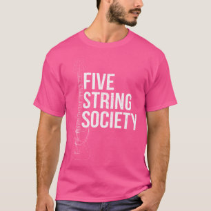 T-shirt Société à cinq cordes 5 cordes basse guitare