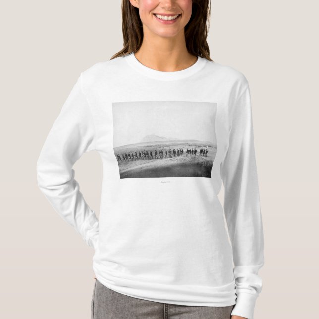 T-shirt Société C, 3ème infanterie des USA marchant dans (Devant)