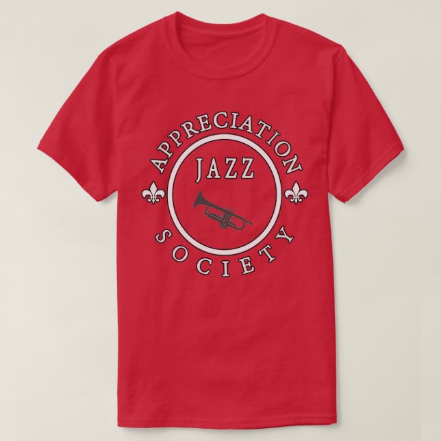 T-shirt Société d'appréciation du jazz (Design devant)