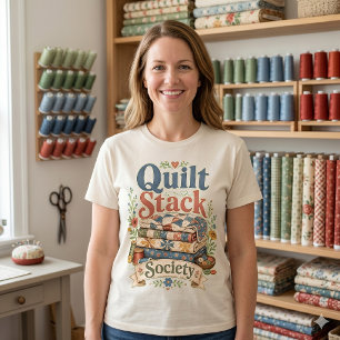 T-shirt Société de pile de courtepointes Couture Cottageco