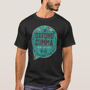 T-shirt Société de préservation de la virgule d'Oxford Vin