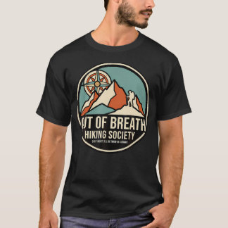 T-shirt Société de randonnée hors d'haleine Randonnée drôl