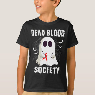 T-shirt Société de sang mort fantôme Sensibilisation au ca