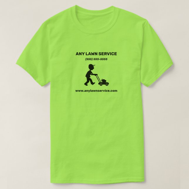 T-shirt Société de services de pelouse (Design devant)