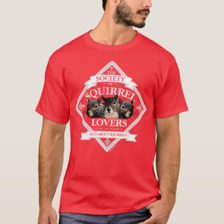 T-shirt Société des amoureux des écureuils drôles whispere