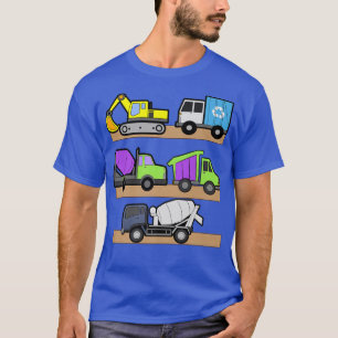T-shirt Société Excavator Concrete Mixer Dump T