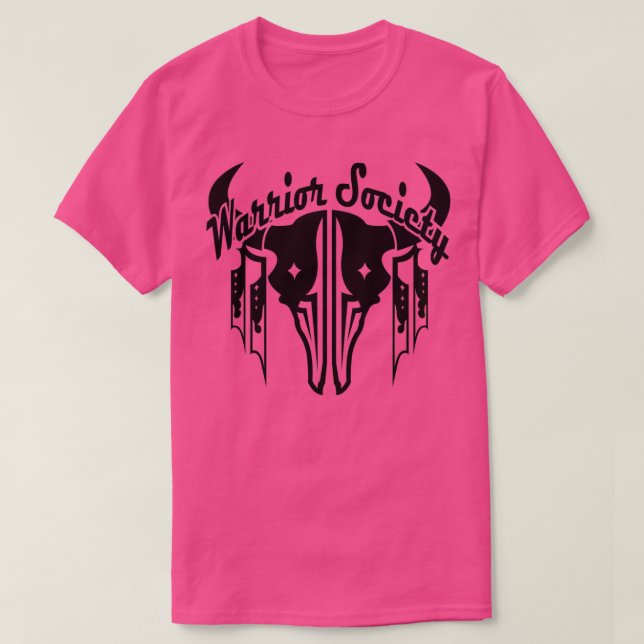 T-shirt Société guerrière Buffalo Black (Design devant)