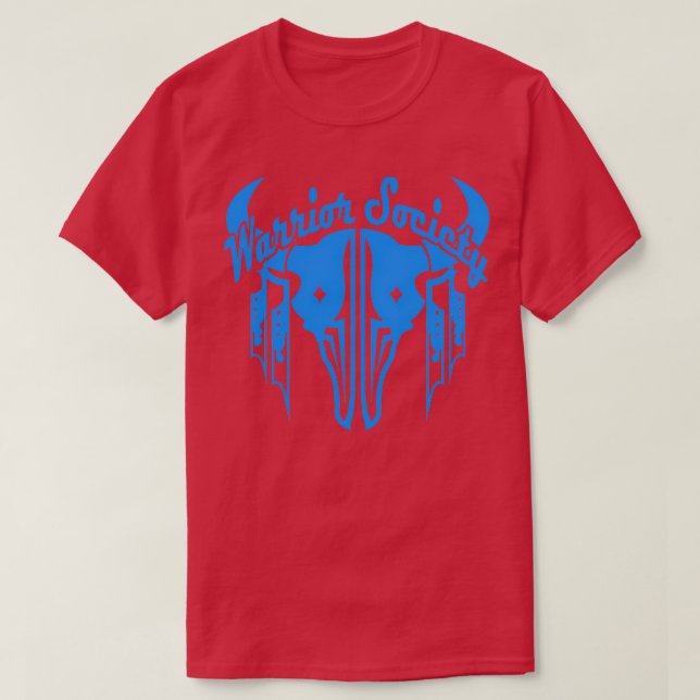 T-shirt Société guerrière Buffalo Blue (Design devant)