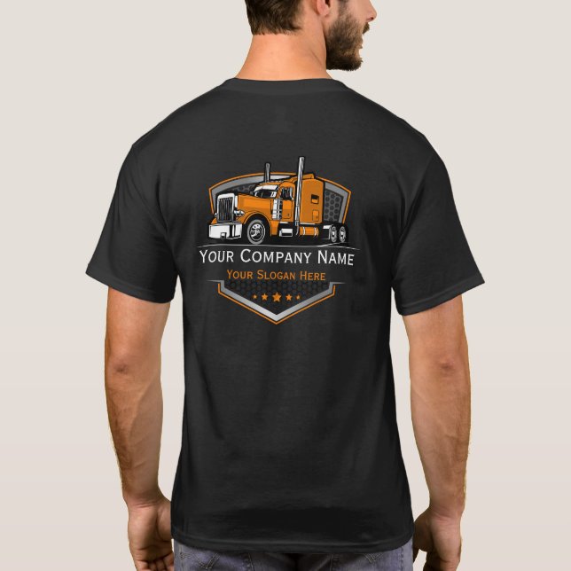 T-shirt Société professionnelle de camionnage (Dos)