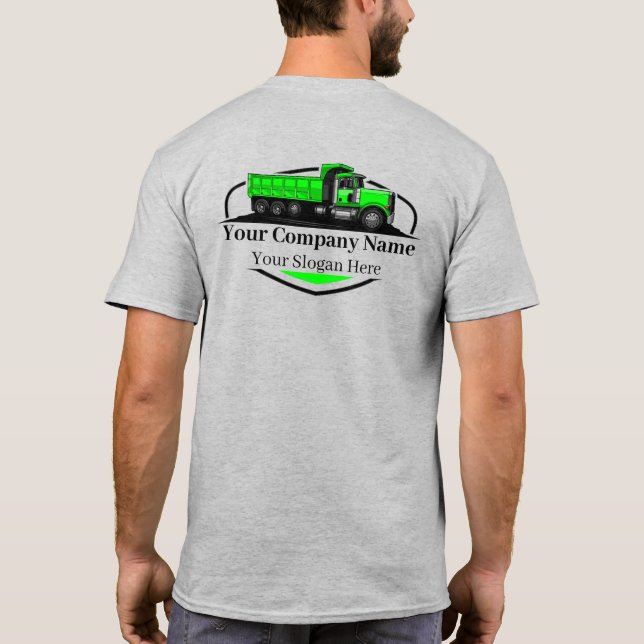 T-shirt Société professionnelle de camionnage de camions (Dos)