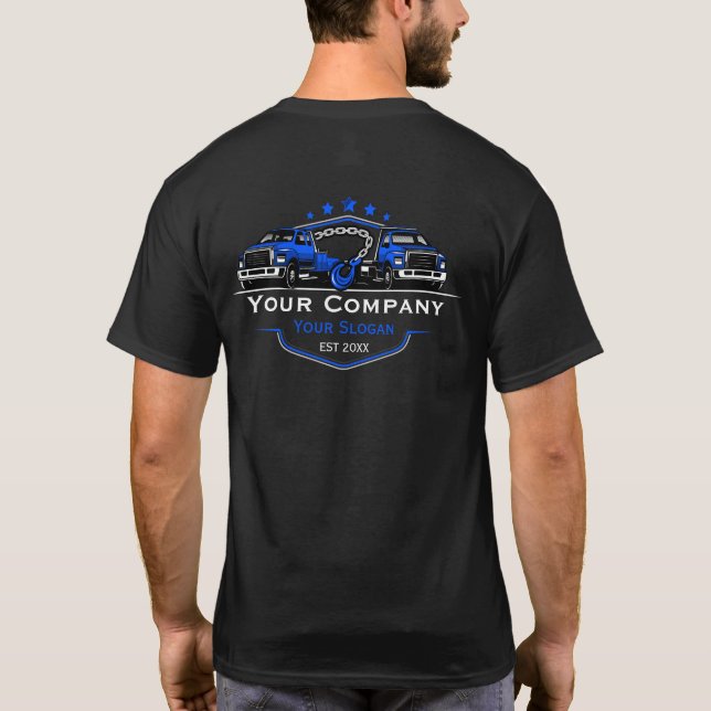 T-shirt Société professionnelle de remorquage, service de  (Dos)